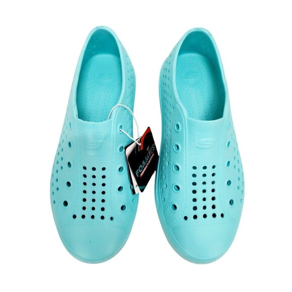 Skechers Foamies Mint Perforated Slip-On Shoes kids Lightweight size 2 - Picture 3 of 15